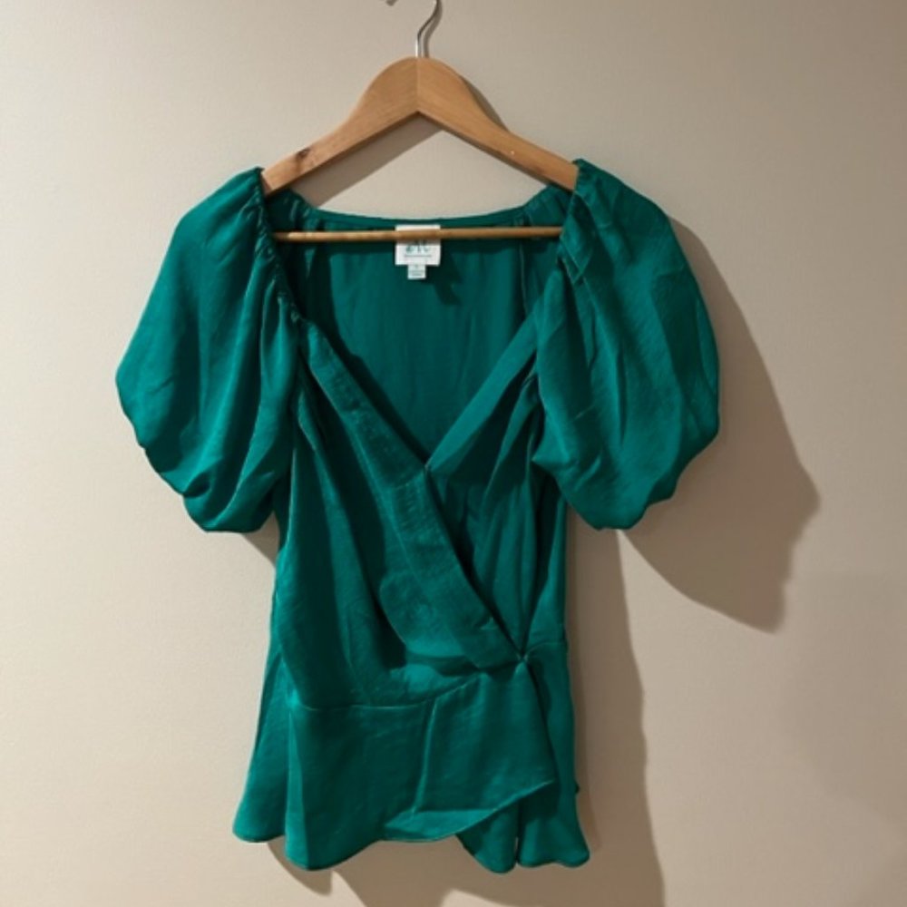 ShopTheMint emerald green blouse (S)